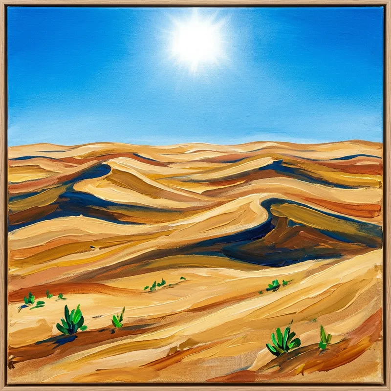 Desert Landscape Abstract Art Painting