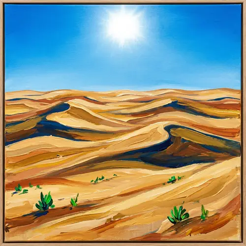 Expansive Desert Landscape Painting | Abstract Art