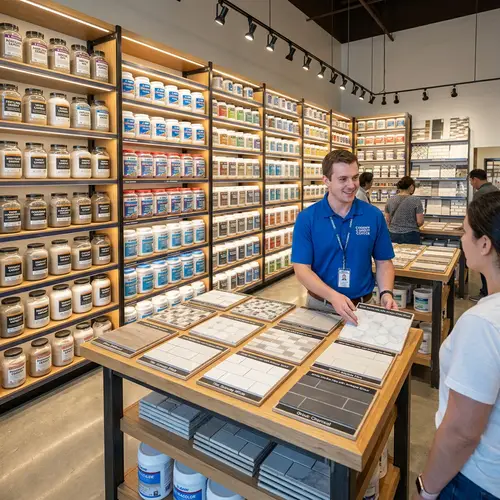 Cement and Tile Grout Display Center - Wide Variety Available