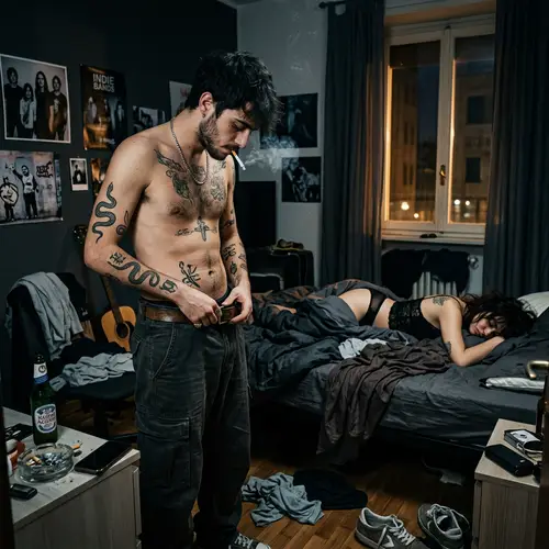 Indie Trap Song Cover Art: Raw Nighttime Vibes