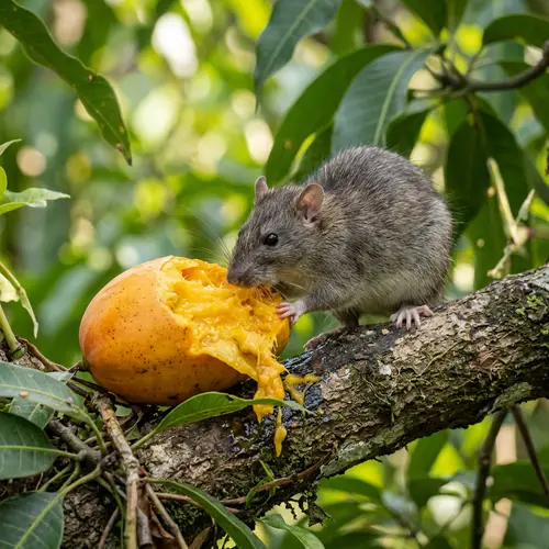 Cute Rat with Mango Delight