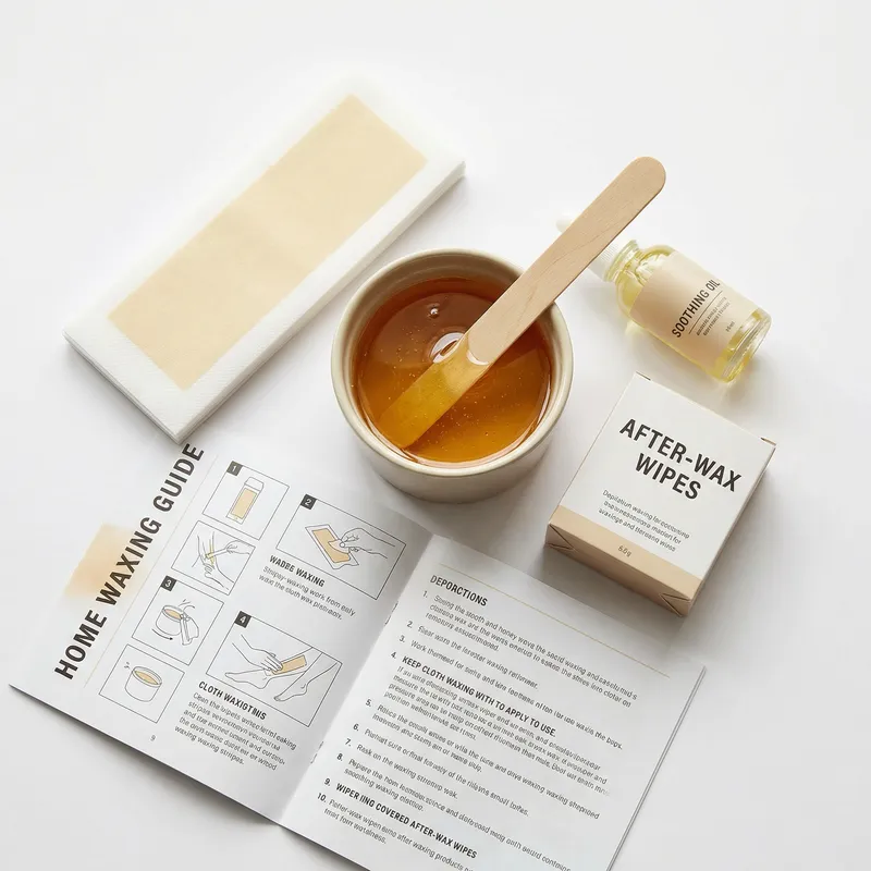 Home Depilation Waxing Products: Pot, Strips, Oil and Wipes