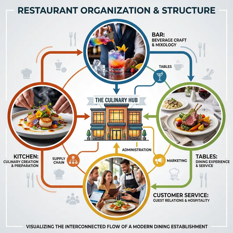Restaurant Organization Infographic Design