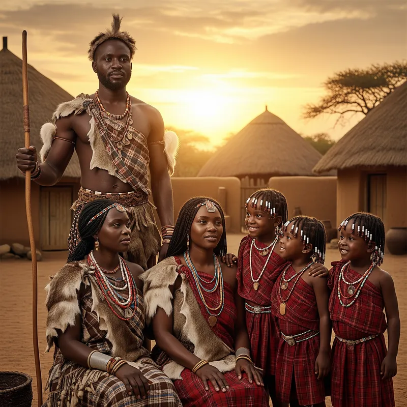 Ancient African Family: Unity and Heritage