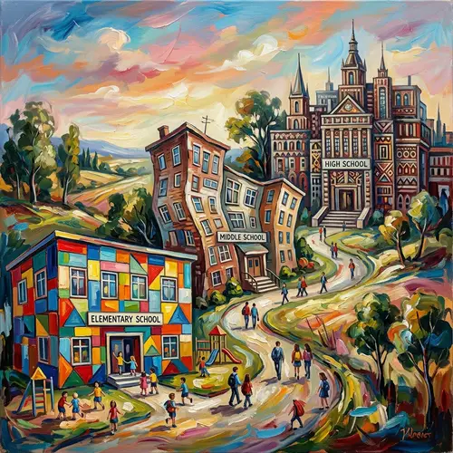 Abstract Realism Schools: Elementary, Middle & High School Art