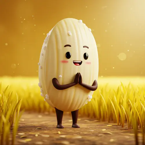 Thankful Rice Mascot - Gratitude in Every Grain