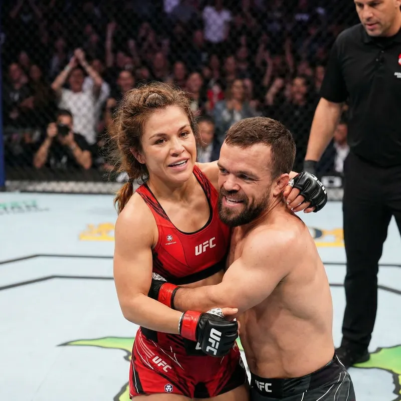 Brown-Haired Woman UFC Fight with Dwarf in Exciting Match Brown-Haired Woman UFC Fight with Dwarf in Exciting Match
