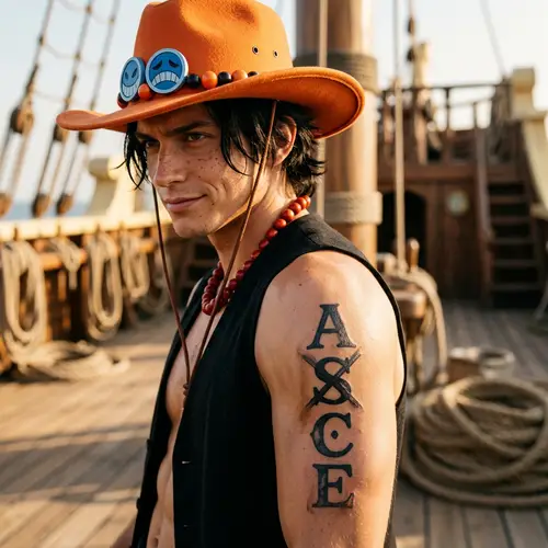 Portuguese D Ace Hat Tattoo Inspiration