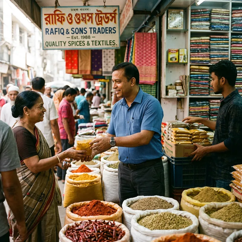 Indian Guy Managing Family Business with Care Indian Guy Managing Family Business with Care
