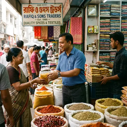 Indian Guy Managing Family Business with Care