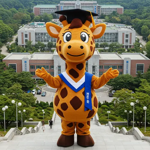 Ulsan University Giraffe Mascot Character
