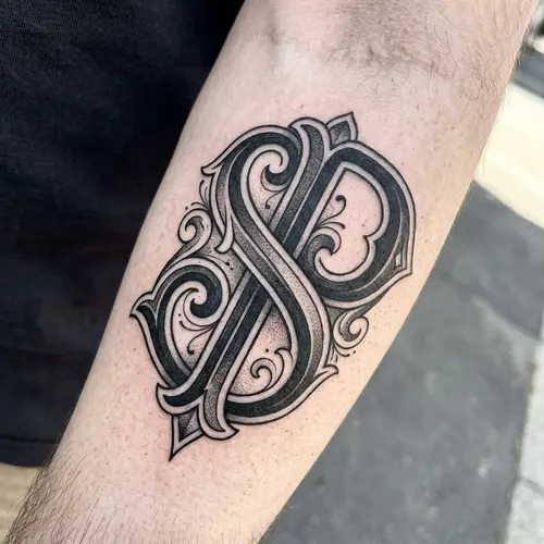 Intricate SP Tattoo Design
