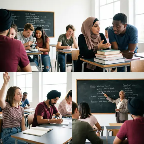 Diverse Classroom Environment with Engaged Students