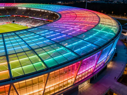 Modern LED Roof Football Stadium Design