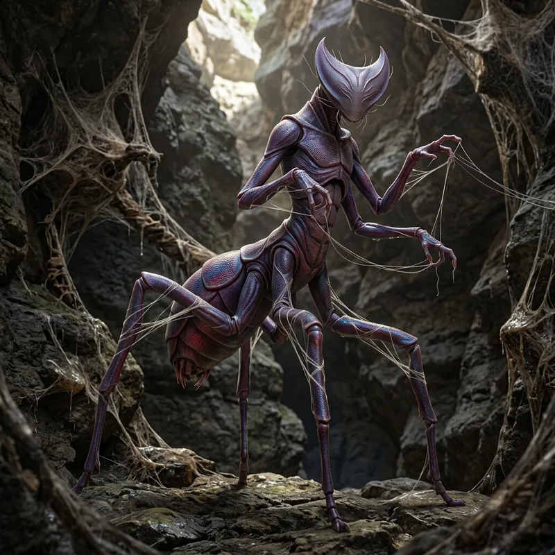 Alien Insectoid Being: Nature's Majestic Precision