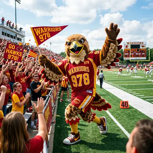 Happy Red Tailed Hawk Mascot - Cheerful Design