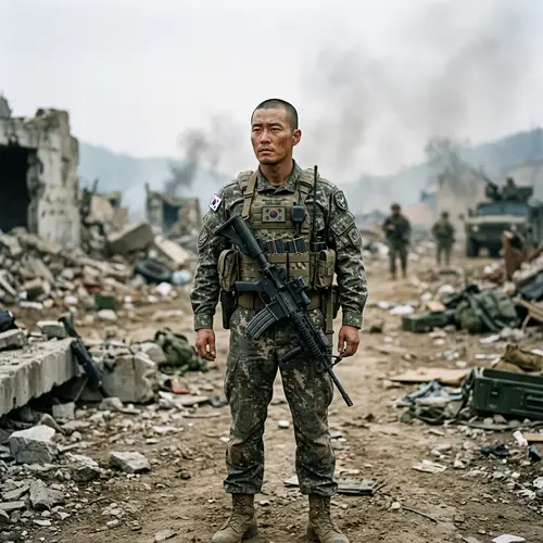 South Korean Special Forces Attire | War Field Portrait