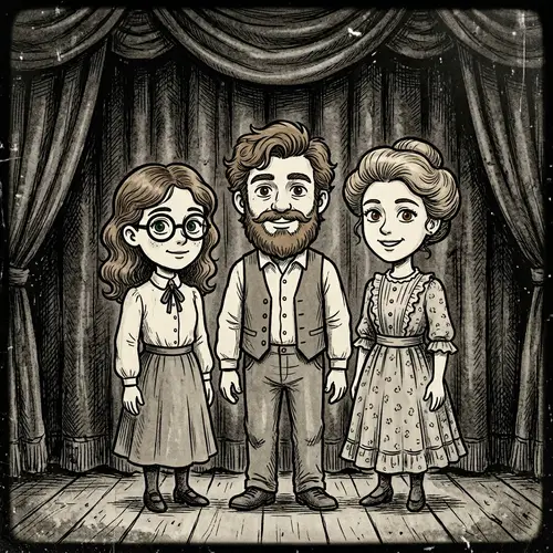 Vintage Animation Characters on Theatrical Stage