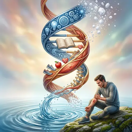 Mind-Body Unity: Illustrating Interconnectedness with DNA-like Structure