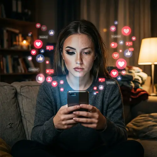 Contrasting Beauty: Selfies vs. Social Approval