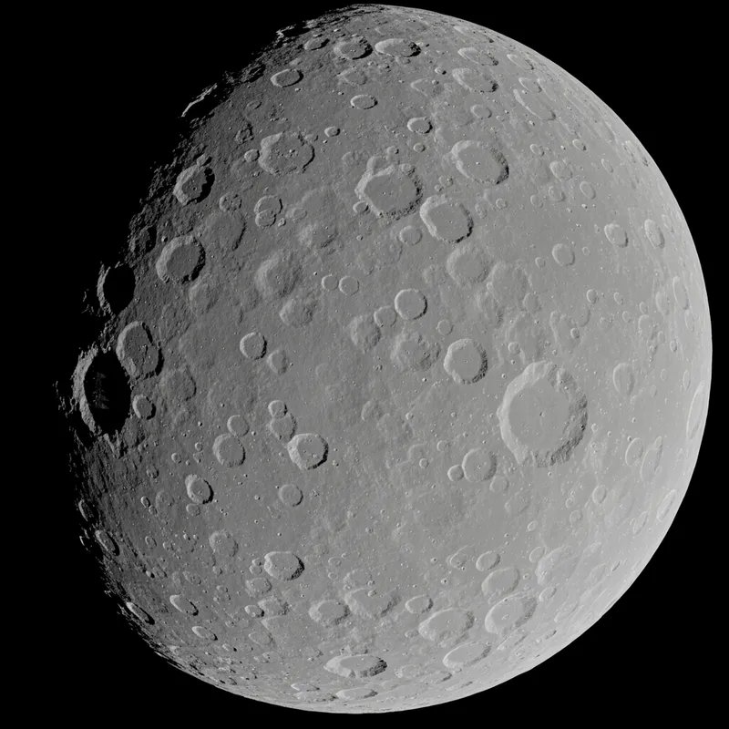 Close Up of the Lunar Surface - Realistic View