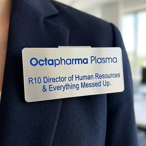 Octapharma Plasma R10 Director of Human Resources Name Tag