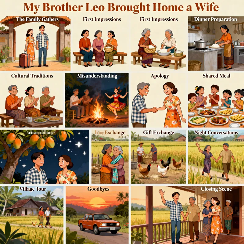 Storyboard for 'My Brother Leo Brought Home a Wife'
