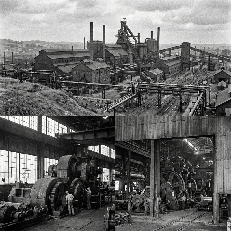 Gritty Black and White Factory Photography | Machinery Documentary