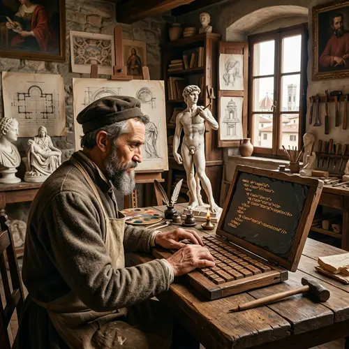 Italian Renaissance Inspired Website Design by Master Artist