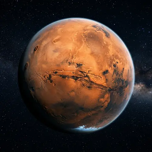 Realistic View of Mars from Space | Red Planet Geography
