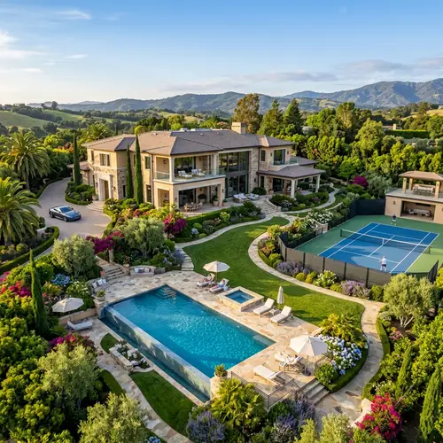 Luxury Two-Story Home with Pool & Tennis Court