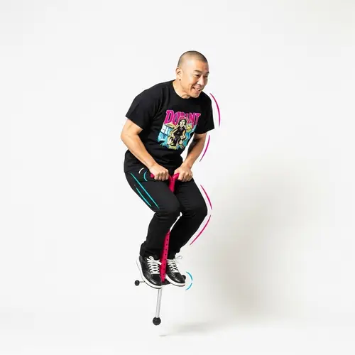 Pogo Jumps Iconography: Fun and Fitness