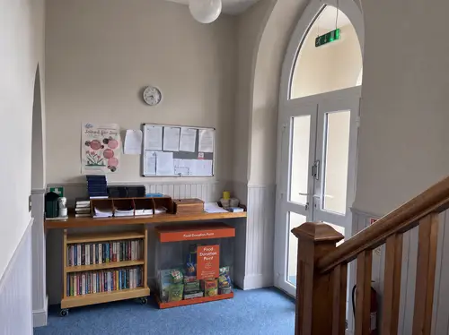 Mobile Book Trolley & Foodbank Storage Setup