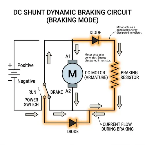 DC Shunt Dynamic Braking Circuit Design with Essential Components