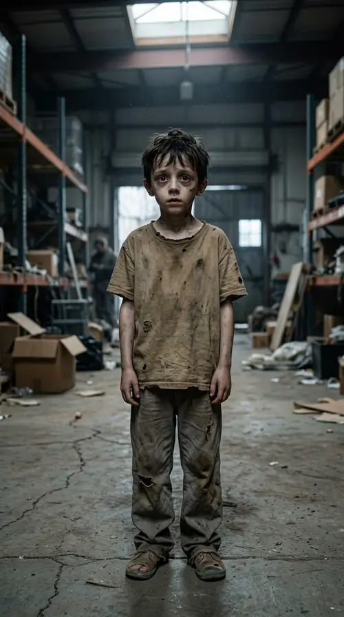 Photorealistic Lost Child - Age 8 to 10 Years