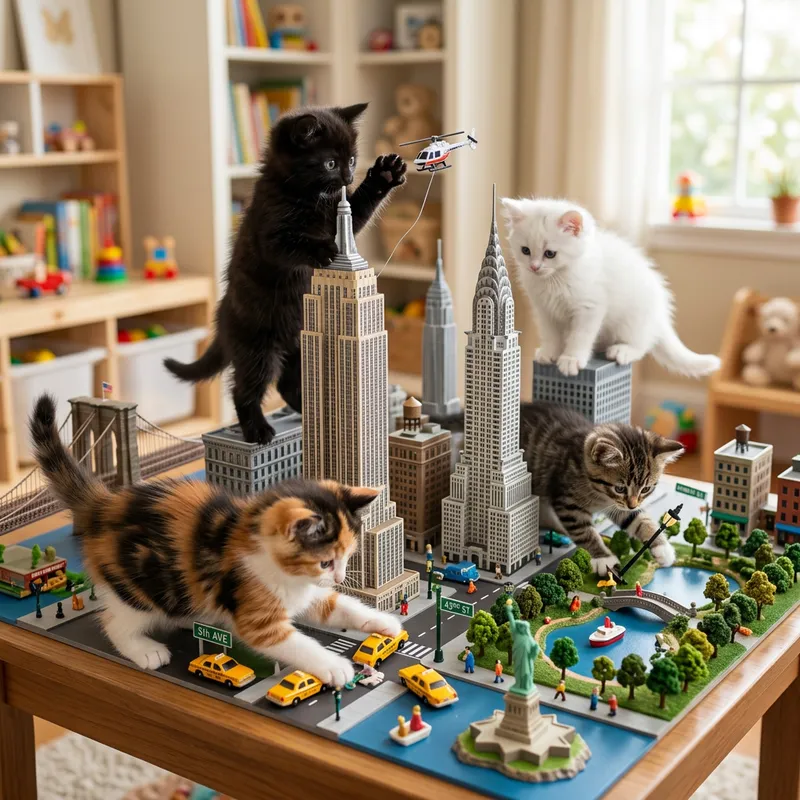 Adorable Kittens Conquer New York City