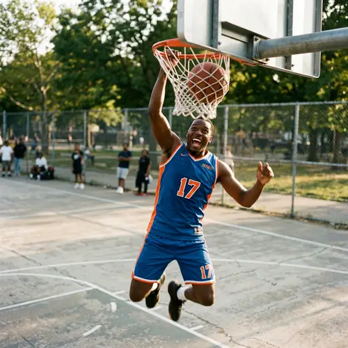 Exciting Basketball Dunk by Player