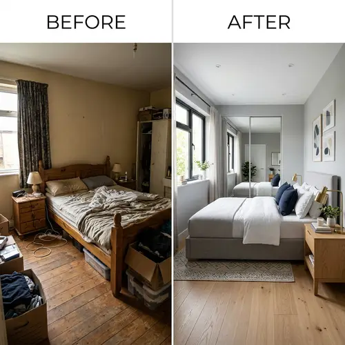 Bedroom Renovation Before and After
