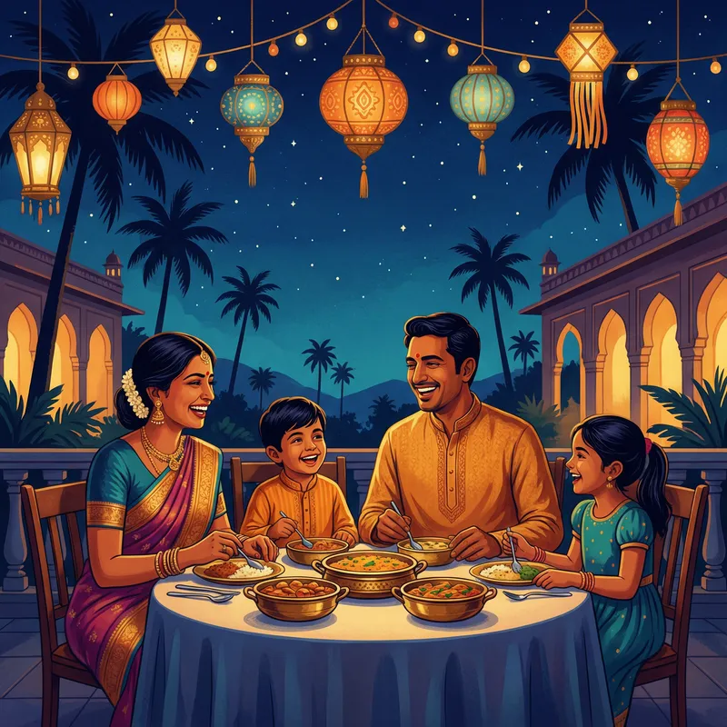 Exquisite Indian Family Dining Experience at Top-tier Resort