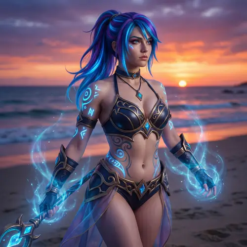 Female Character Inspired by Mobile Legends: Beach Battle Look