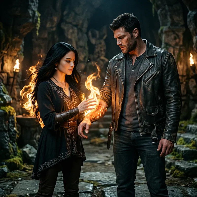 Female Supernatural with Healing Fire Abilities Beside Derek Hale Female Supernatural with Healing Fire Abilities Beside Derek Hale