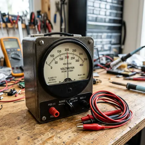Detailed Voltmeter Image - Electric Instrument in Action
