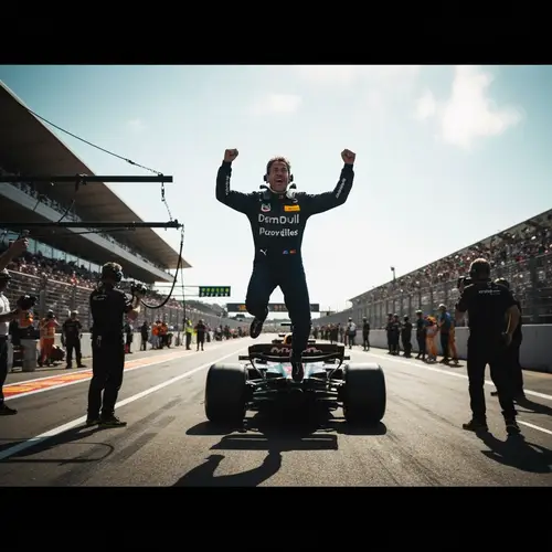 F1 Driver Wins Grand Prix Race