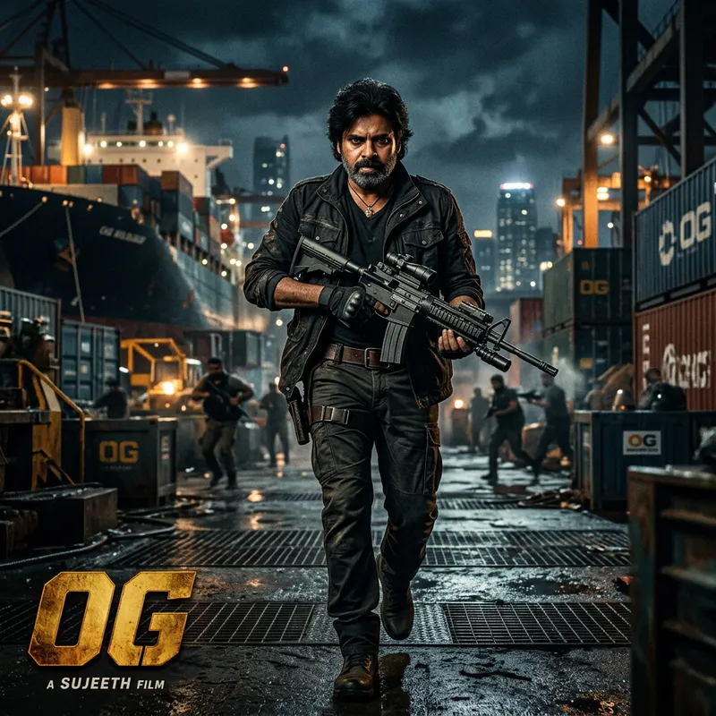 Pawankalyan Inspired Artwork from OG Movie Pawankalyan Inspired Artwork from OG Movie