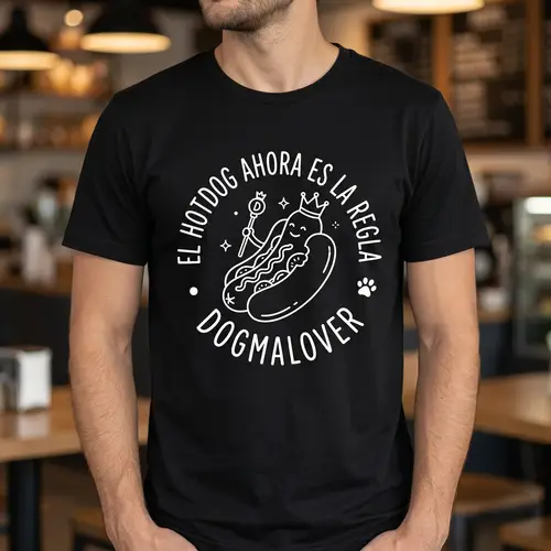 Hotdog Rule T-Shirt | Dogmalover Line Art