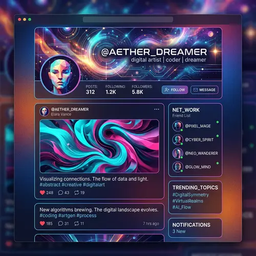 Modern Facebook Profile Design