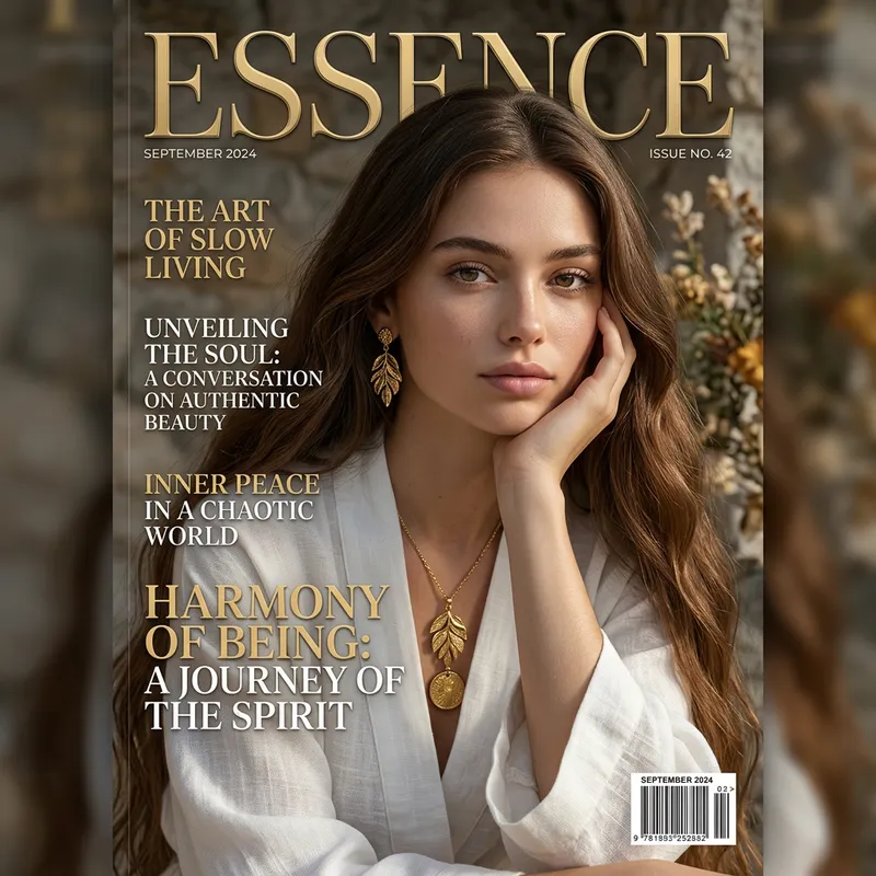 Hyperrealistic Magazine Cover Design