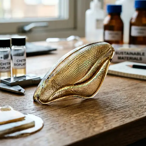 Sleek Bioplastic Made from Chitin for Sustainable Manufacturing