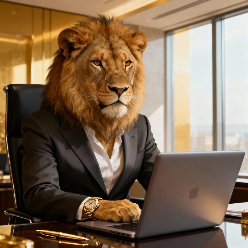 Business Woman as a Lion: Empowerment in the Office
