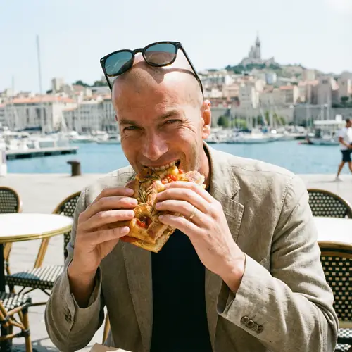 Zidane Enjoys Delicious Focaccia